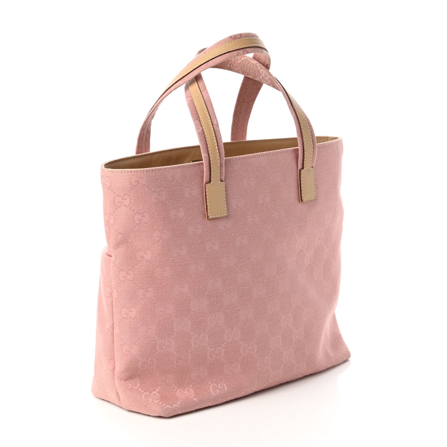 Gucci Monogram Double Pocket Tote Pink 3 of 12