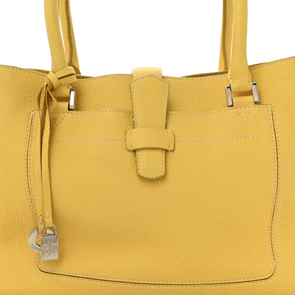 Loro Piana Grained Calfskin Bellevue Odessa Yellow 8 of 15
