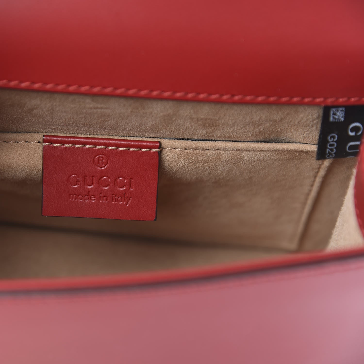 Gucci Calfskin Mini Sylvie Chain Shoulder Bag Hibiscus Red 6 of 12