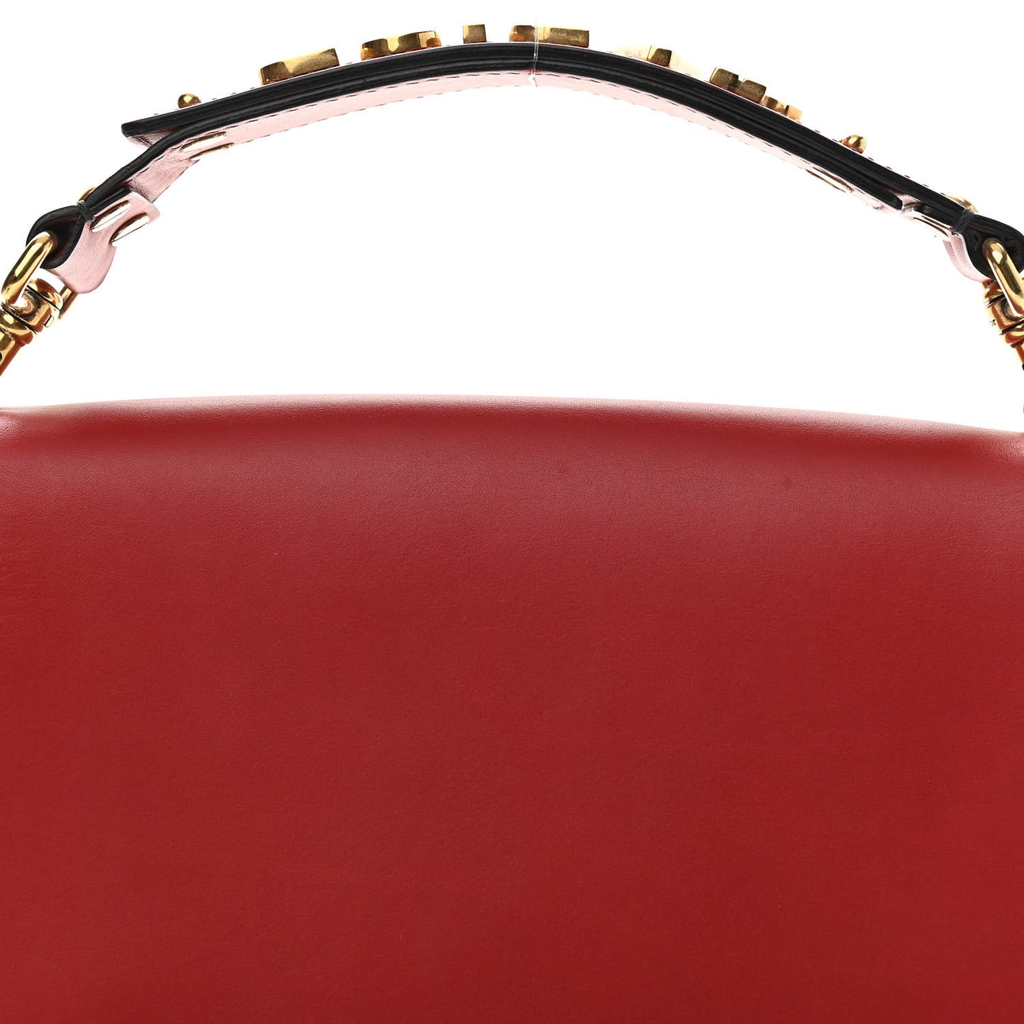 Calfskin J'Adior Flap Bag Red