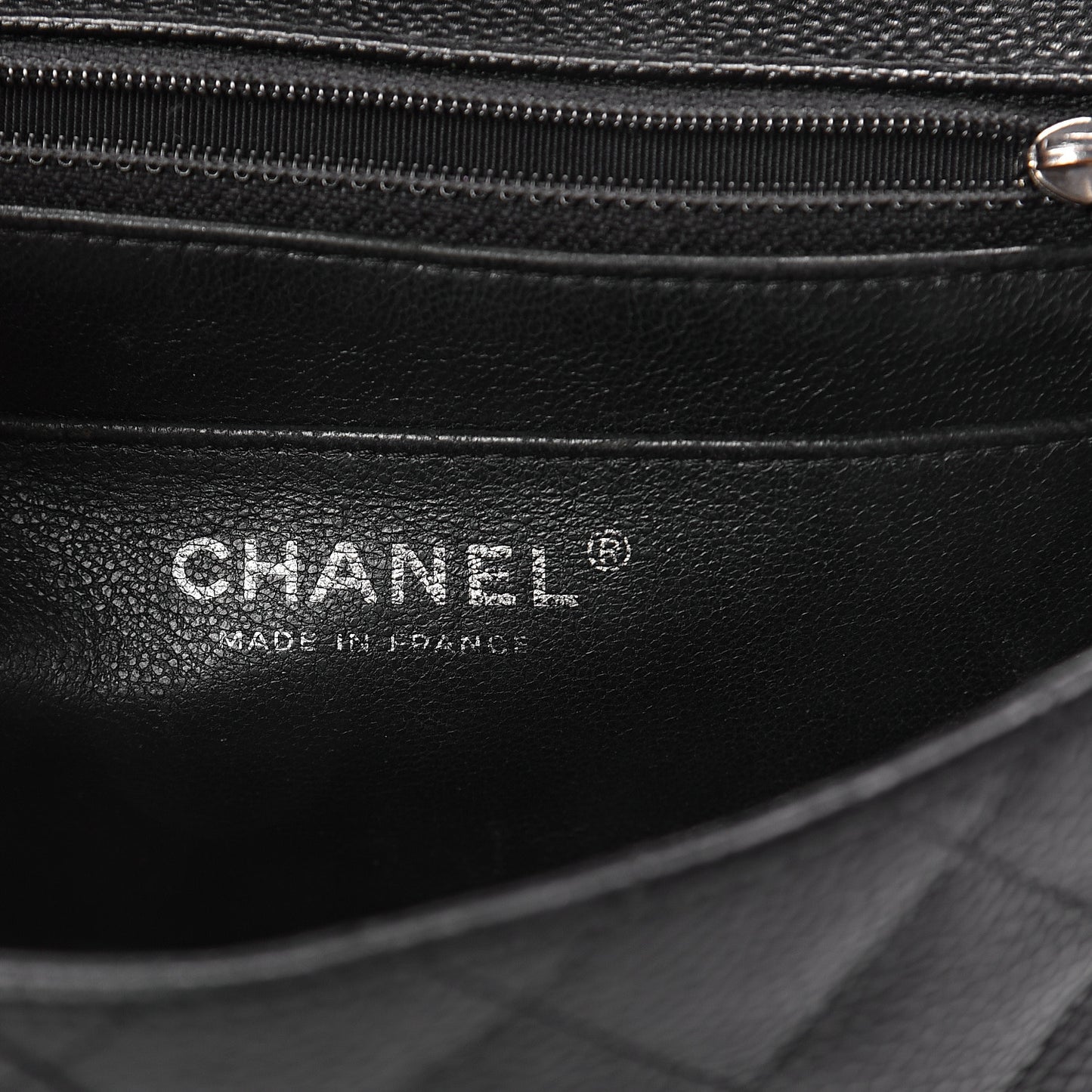 Caviar Quilted Mini Square Flap Black