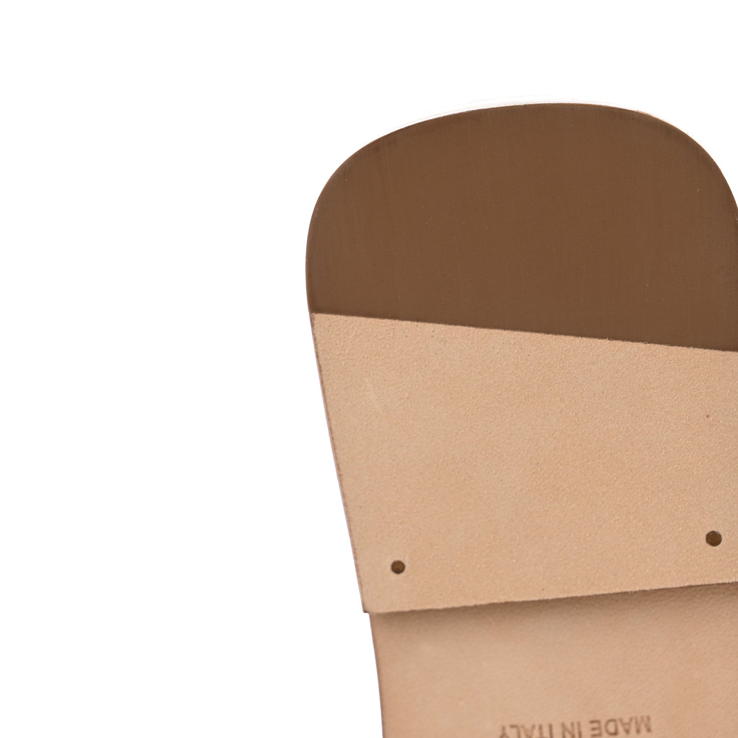 Hermes Box Calfskin Oran Sandals 37.5 Gold 10 of 13