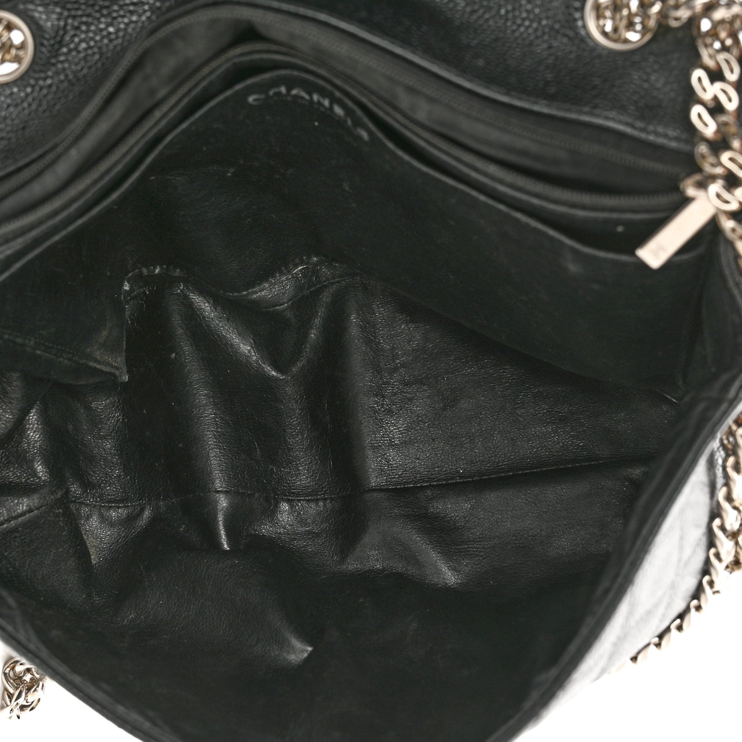Caviar Quilted Jumbo Single Flap Bijoux Chain Black