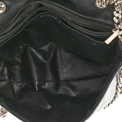 Chanel Caviar Quilted Jumbo Single Flap Bijoux Chain Black 5 of 12