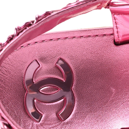 Chanel Metallic Laminated Goatskin Chain Flat Sandals 41 Pink 8 of 10