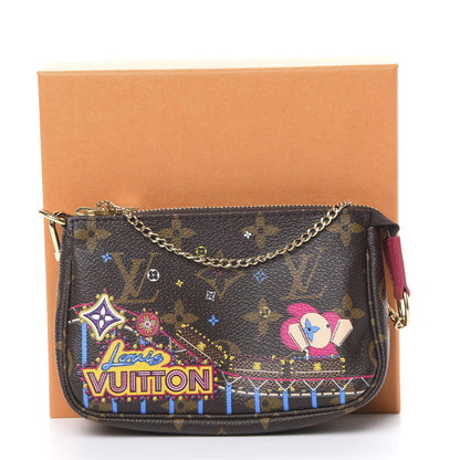 Louis Vuitton Monogram 2020 Christmas Animation Roller Coaster Mini Pochette Accessories Pivoine 7 of 7