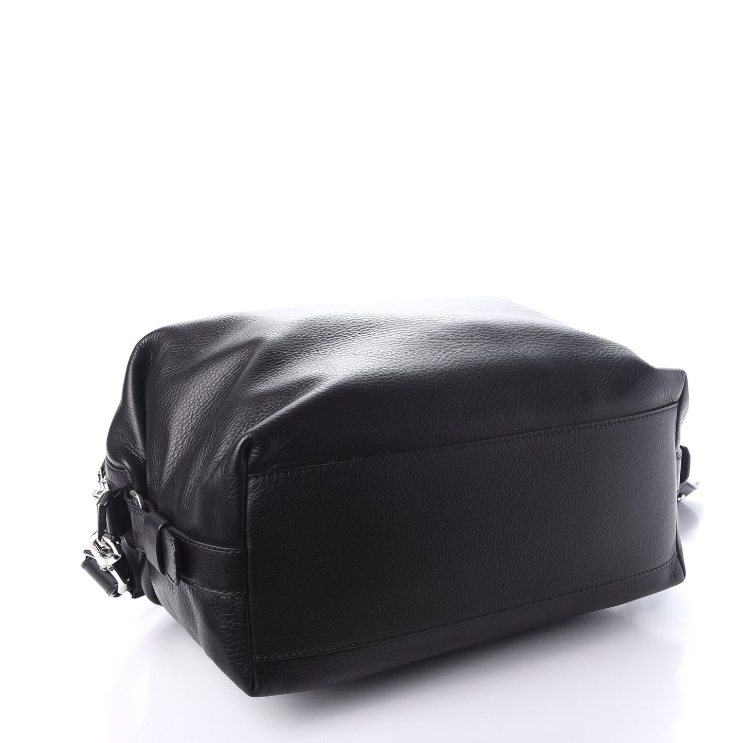 Waxed Calfskin Studded Medium Nightingale Black