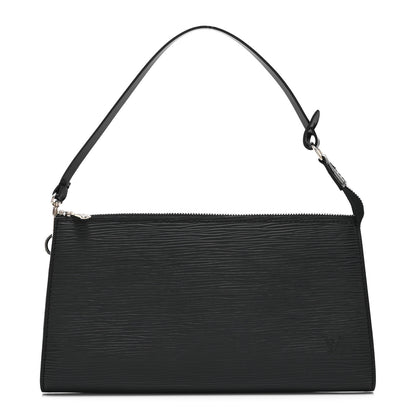 Louis Vuitton Epi Pochette Accessories 24 Black 1 of 10