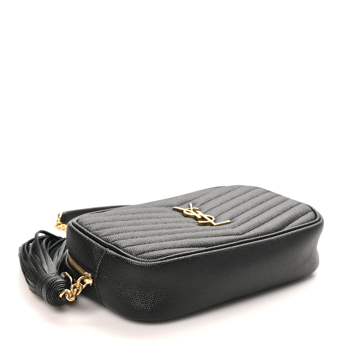 Grain De Poudre Matelasse Monogram Mini Lou Camera Bag Black
