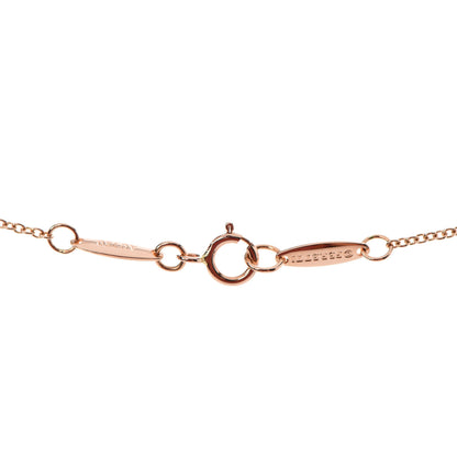 Tiffany 18K Rose Gold Diamond .03ct Elsa Peretti Diamonds by the Yard Pendant Necklace 4 of 5
