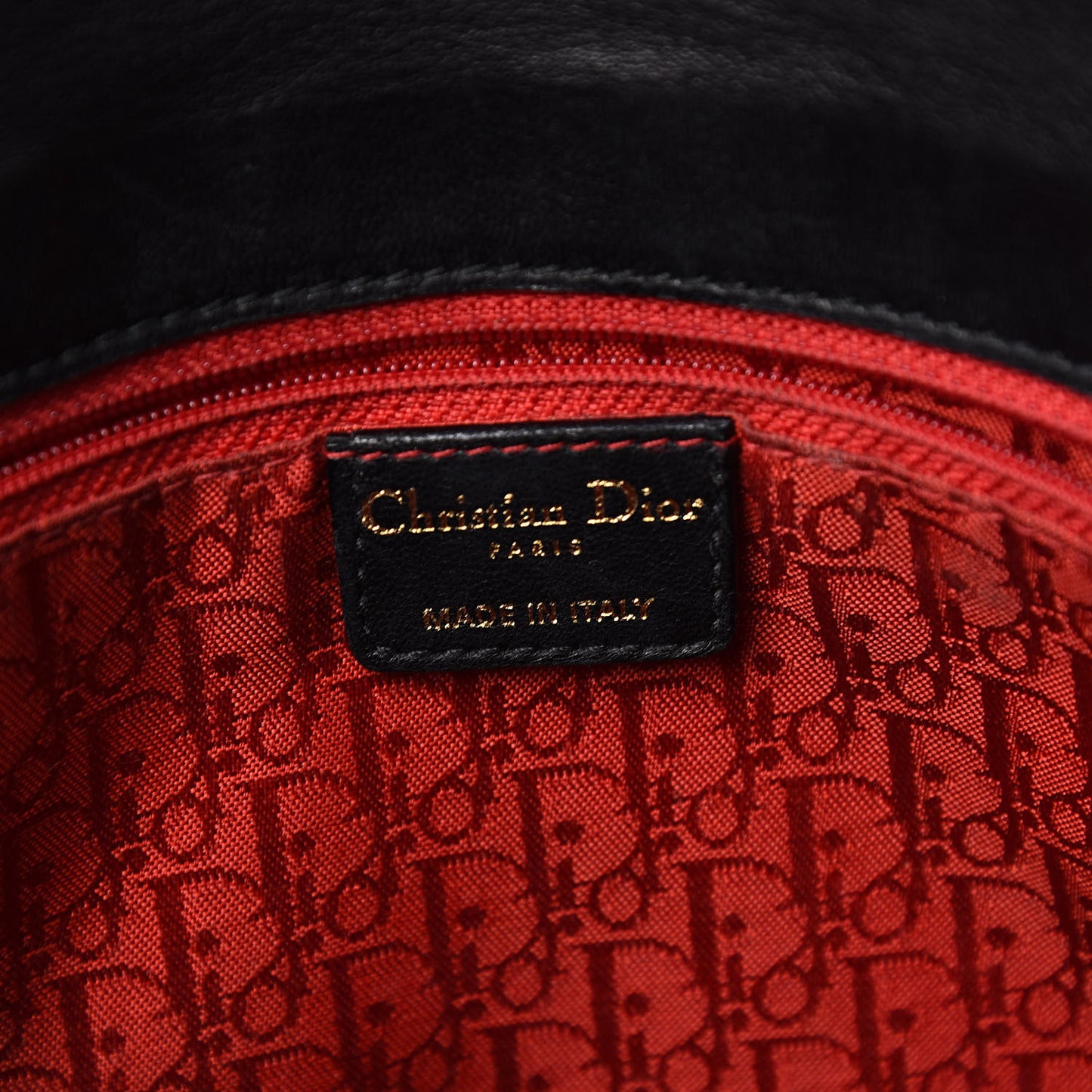 Lambskin Cannage Flap Bag Black