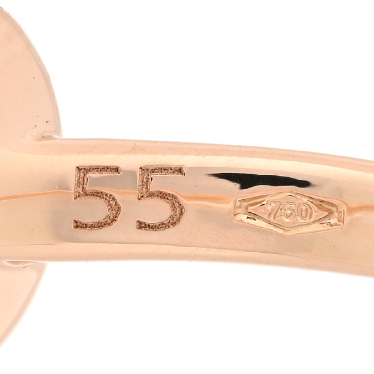 Pomellato 18K Rose Gold Diamond Small Round Sabbia Ring 55 7.25 5 of 5