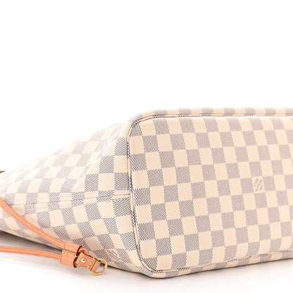 Louis Vuitton Damier Azur Neo Neverfull MM Rose Ballerine 9 of 10