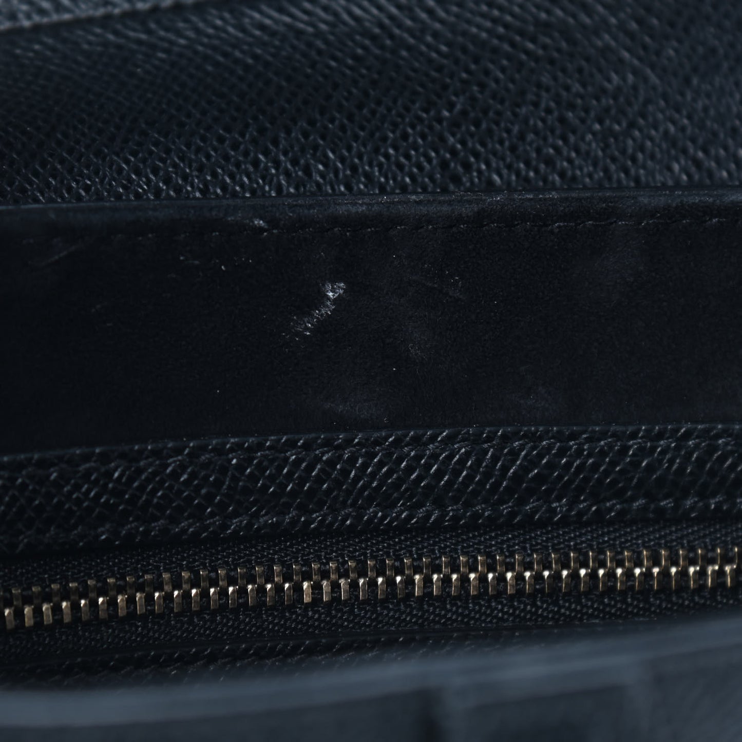 Grained Calfskin Saddle Bag Black
