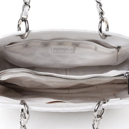 Chanel Caviar Quilted Grand Shopping Tote GST White 4 of 5