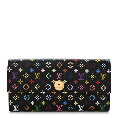 Louis Vuitton Monogram Multicolor Sarah Wallet Black Grenade 1 of 9