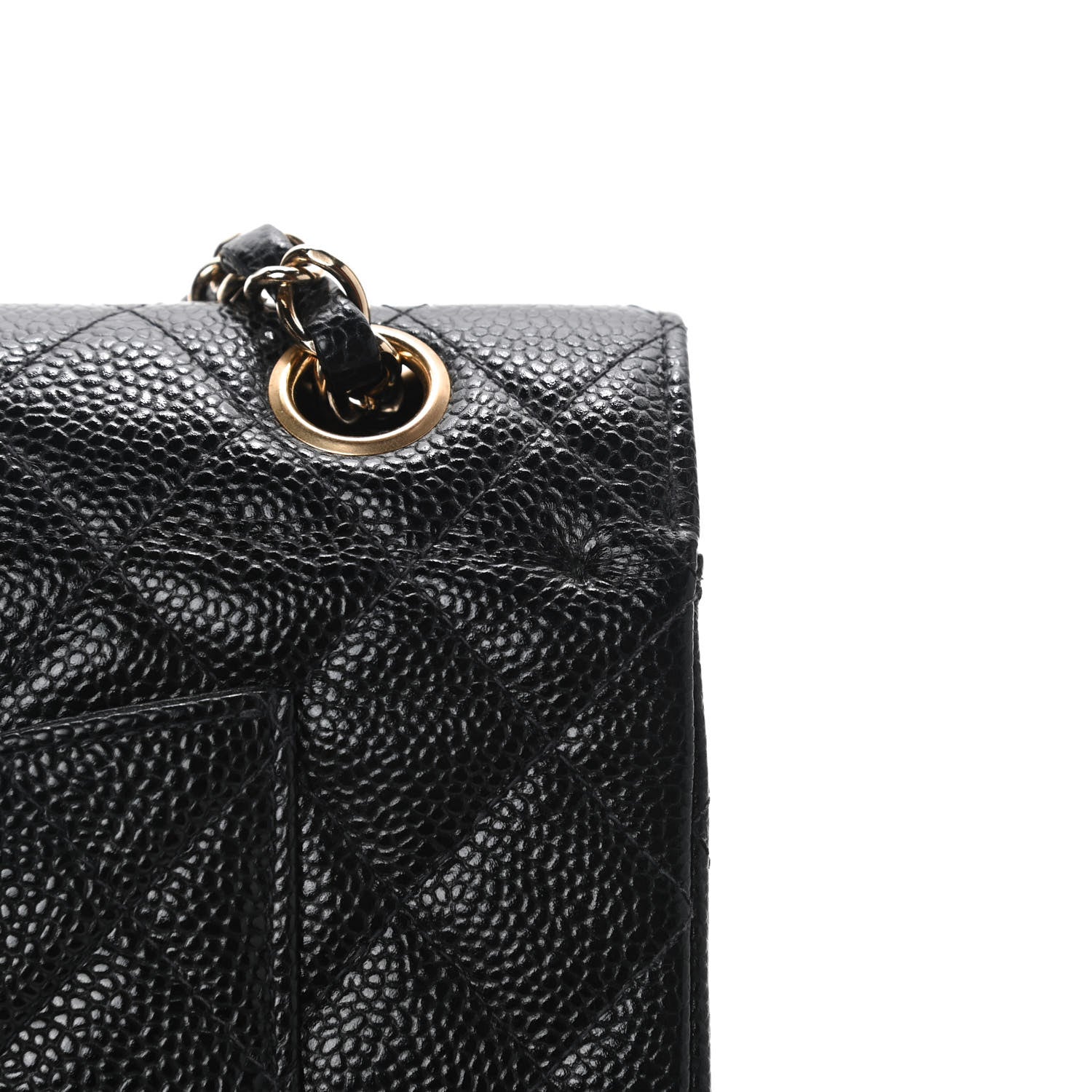 Chanel Caviar Quilted Medium Double Flap Black 11 of 13