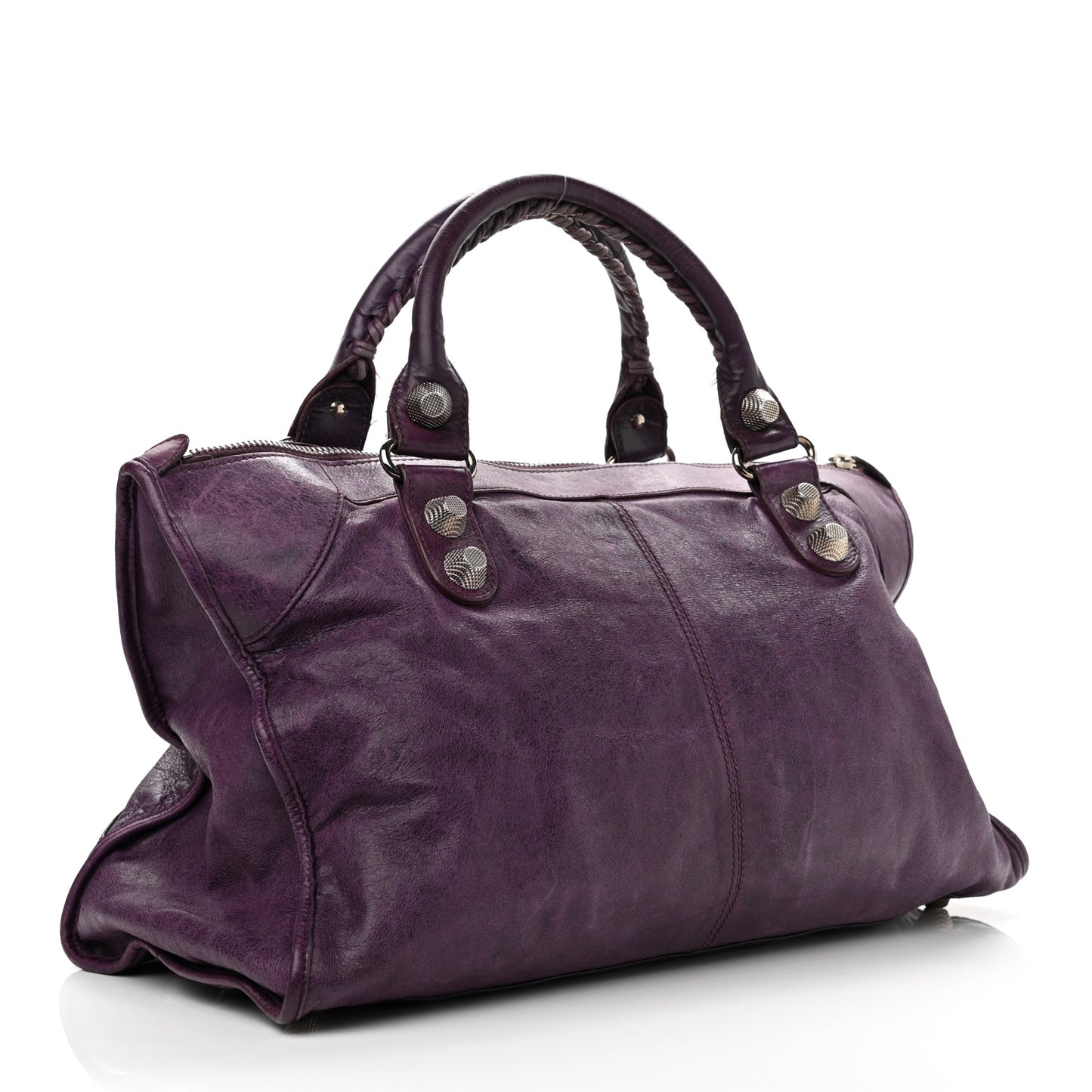 Agneau Giant 21 Silver Hardware Work Raisin