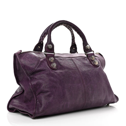 Balenciaga Agneau Giant 21 Silver Hardware Work Raisin 3 of 14