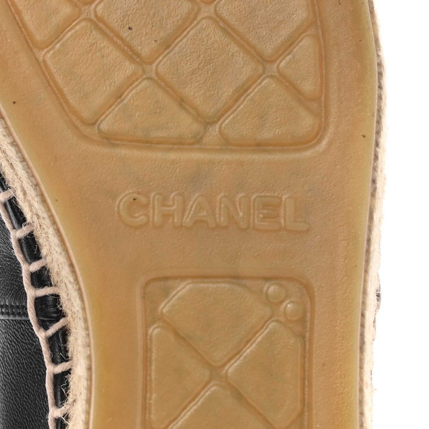 Lambskin CC Espadrilles 37 Black