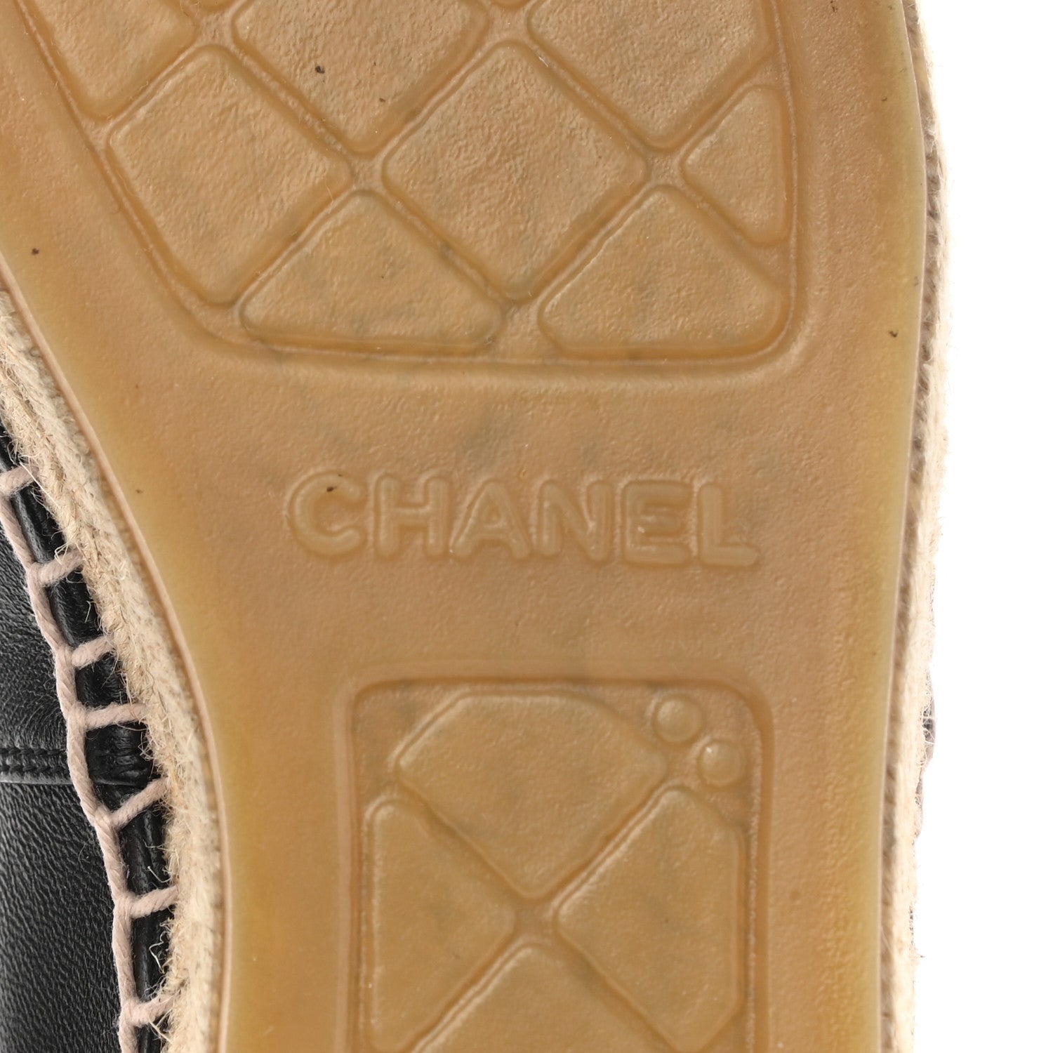 Chanel Lambskin CC Espadrilles 37 Black 8 of 10
