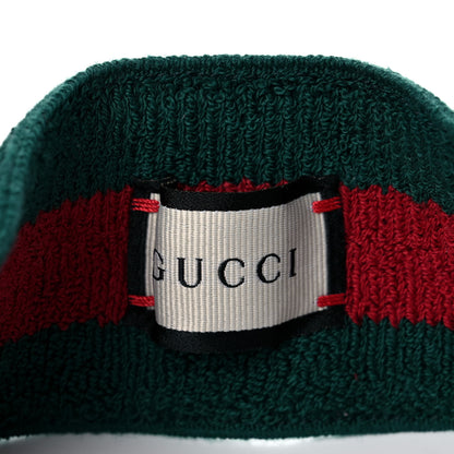 Gucci Vinyl Web Visor L Green Red 7 of 9