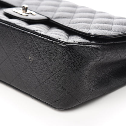 Chanel Caviar Quilted Jumbo Double Flap Black 10 of 12
