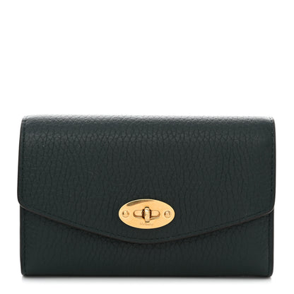 Mulberry Classic Grain Medium Darley Wallet Dark Green 1 of 9