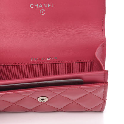 Chanel Patent Quilted Reissue Flap Card Holder Pink 7 of 11