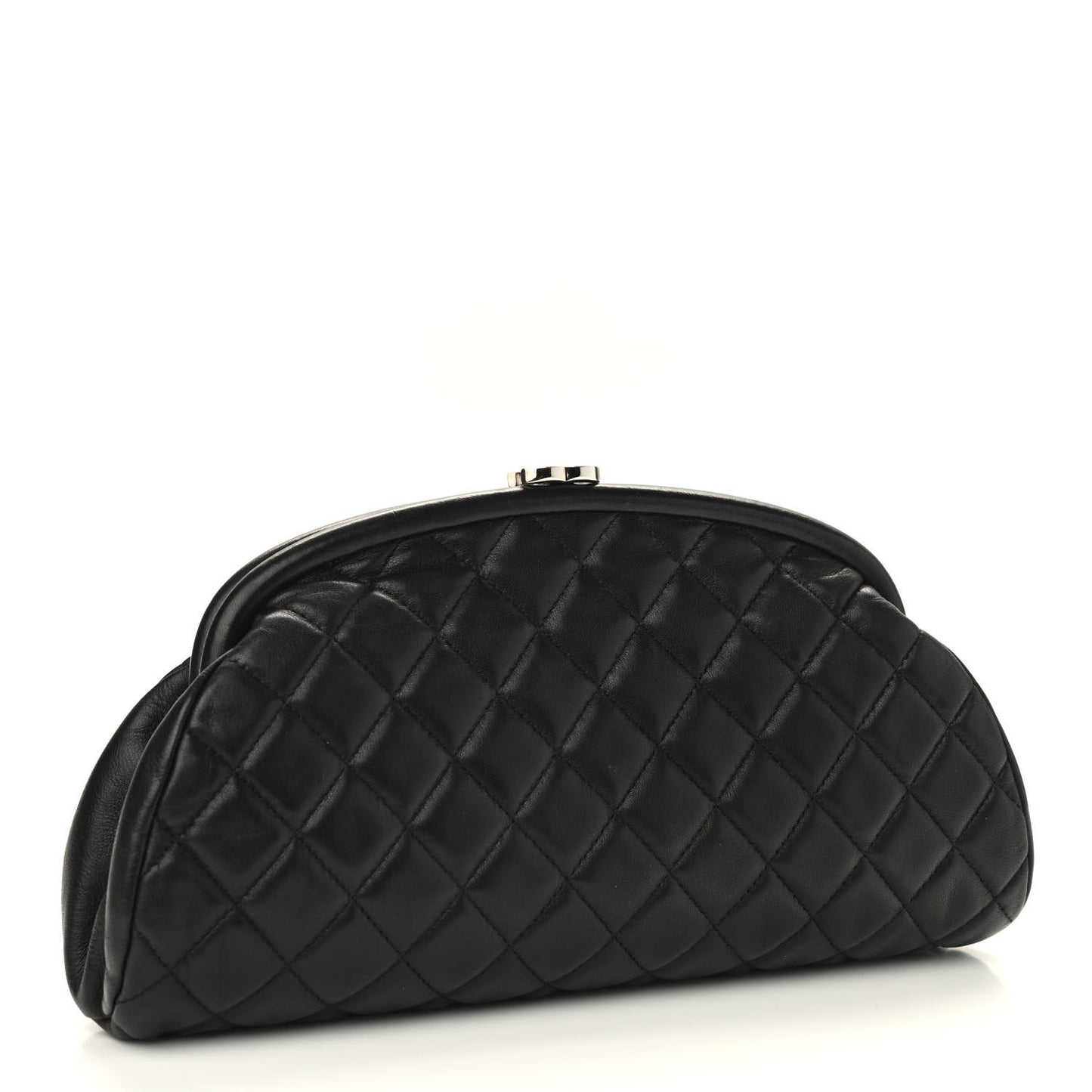 Lambskin Quilted Timeless Clutch Black
