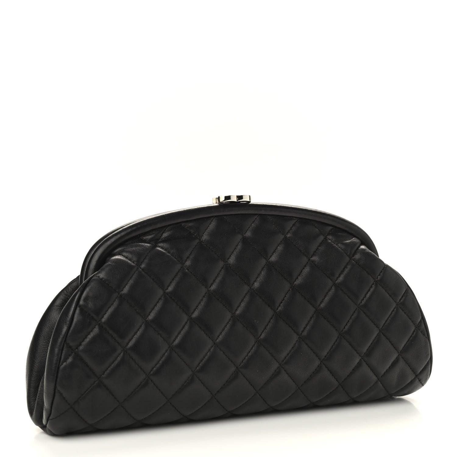 Chanel Lambskin Quilted Timeless Clutch Black 3 of 8