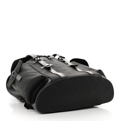 Louis Vuitton Taurillon Monogram Christopher MM Backpack Black 4 of 11