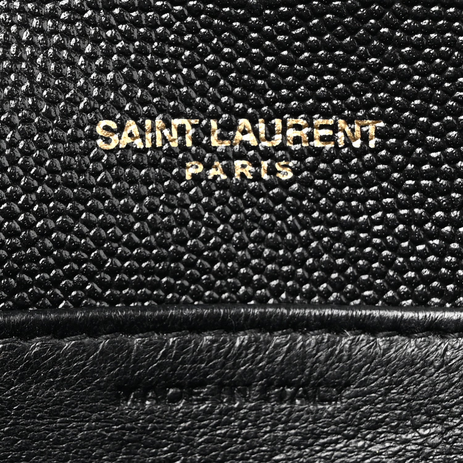 Saint Laurent Grain De Poudre Uptown Chain Wallet Black 6 of 11