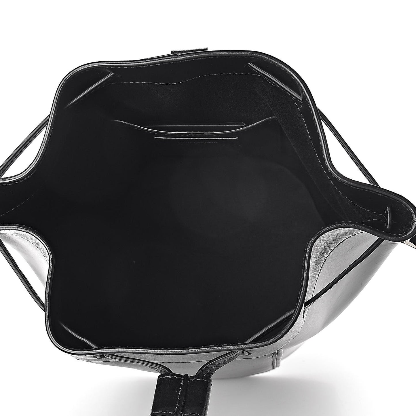 Smooth Calfskin Medium Talitha Bucket Bag Black