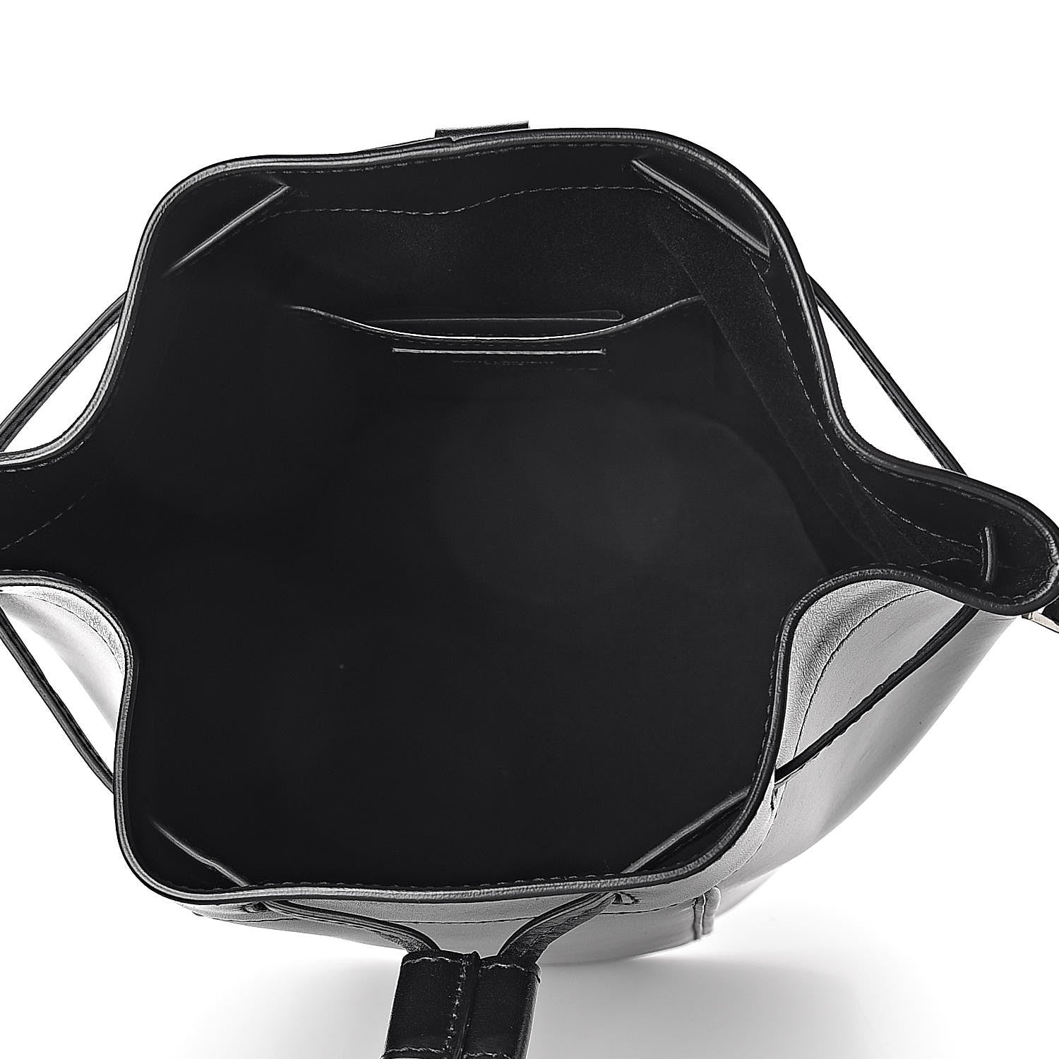 Saint Laurent Smooth Calfskin Medium Talitha Bucket Bag Black 5 of 9