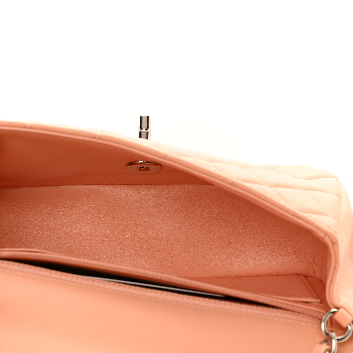 Chanel Lambskin Quilted Mini Rectangular Flap Light Pink 5 of 10