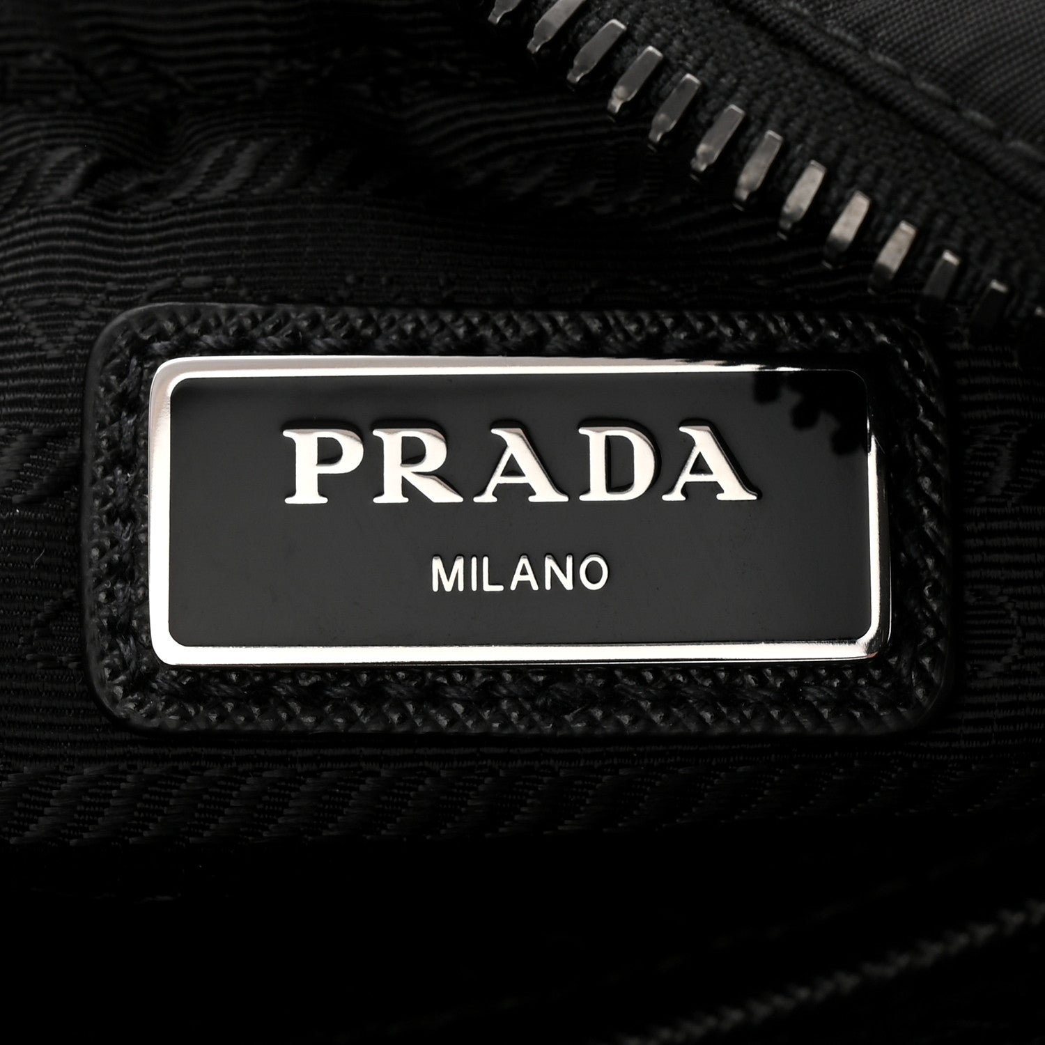 Prada Tessuto Nylon Saffiano Pocket Messenger Shoulder Bag Black 6 of 11