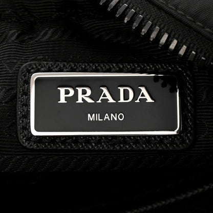 Prada Tessuto Nylon Saffiano Pocket Messenger Shoulder Bag Black 6 of 11
