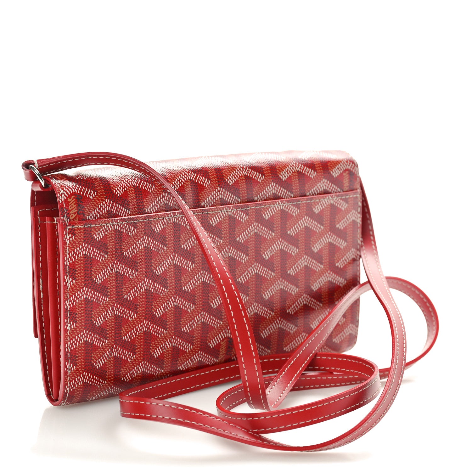 Goyard Goyardine Varenne Continental Wallet Red 2 of 9