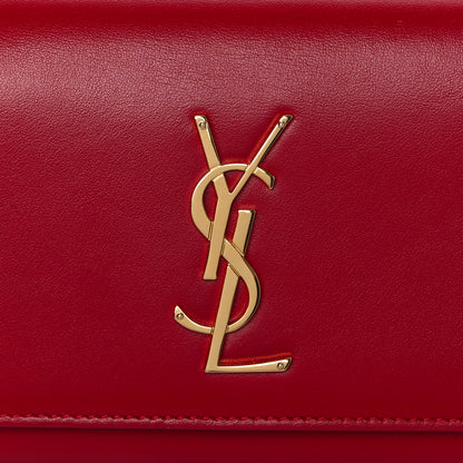 Saint Laurent Smooth Calfskin Monogram Kate Belt Bag Red 7 of 9