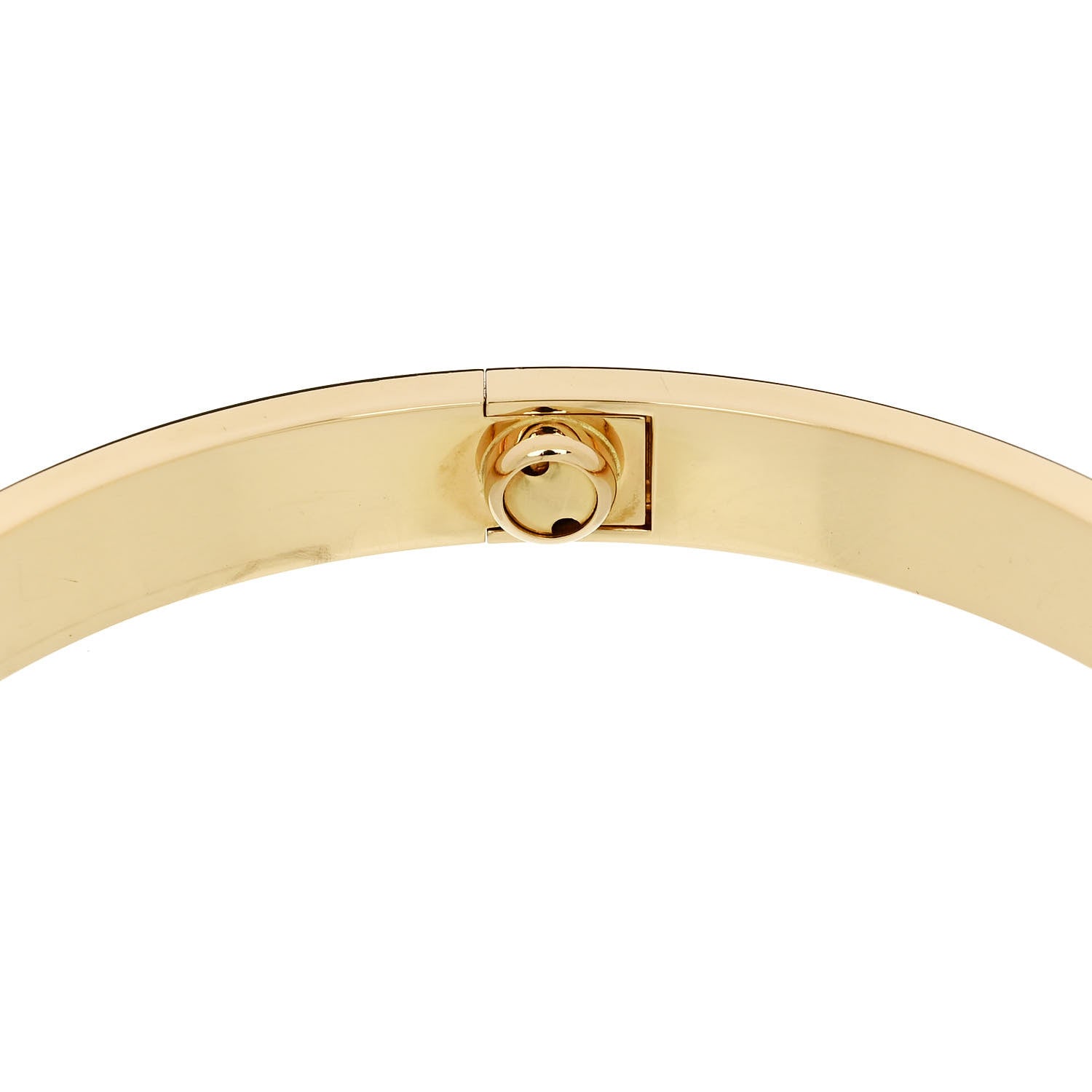 Cartier 18K Yellow Gold 4 Diamond LOVE Bracelet 19 8 of 9