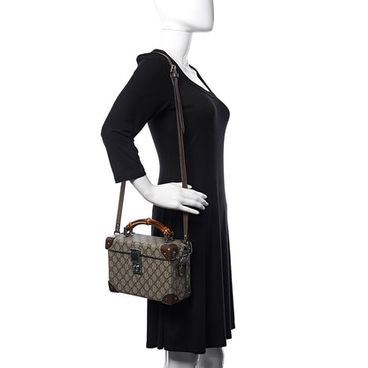 Gucci GG Supreme Monogram Globe-Trotter Beauty Case Brown 2 of 10