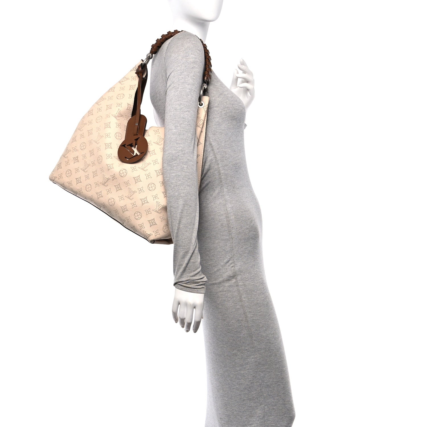 Louis Vuitton Mahina Carmel Hobo Creme 2 of 13