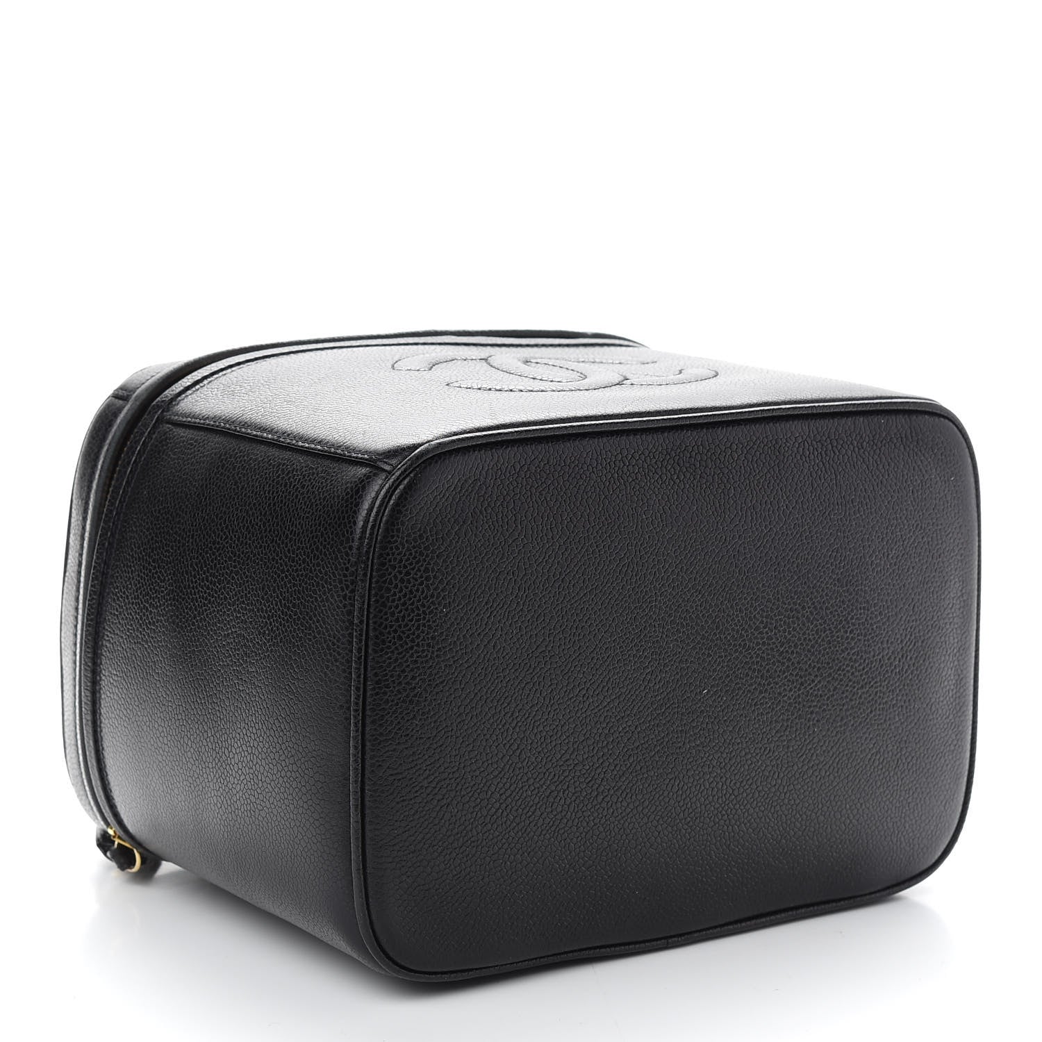 Chanel Caviar CC Vanity Train Case Black 3 of 8
