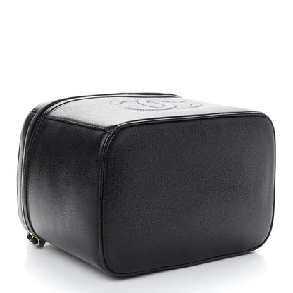 Chanel Caviar CC Vanity Train Case Black 3 of 8