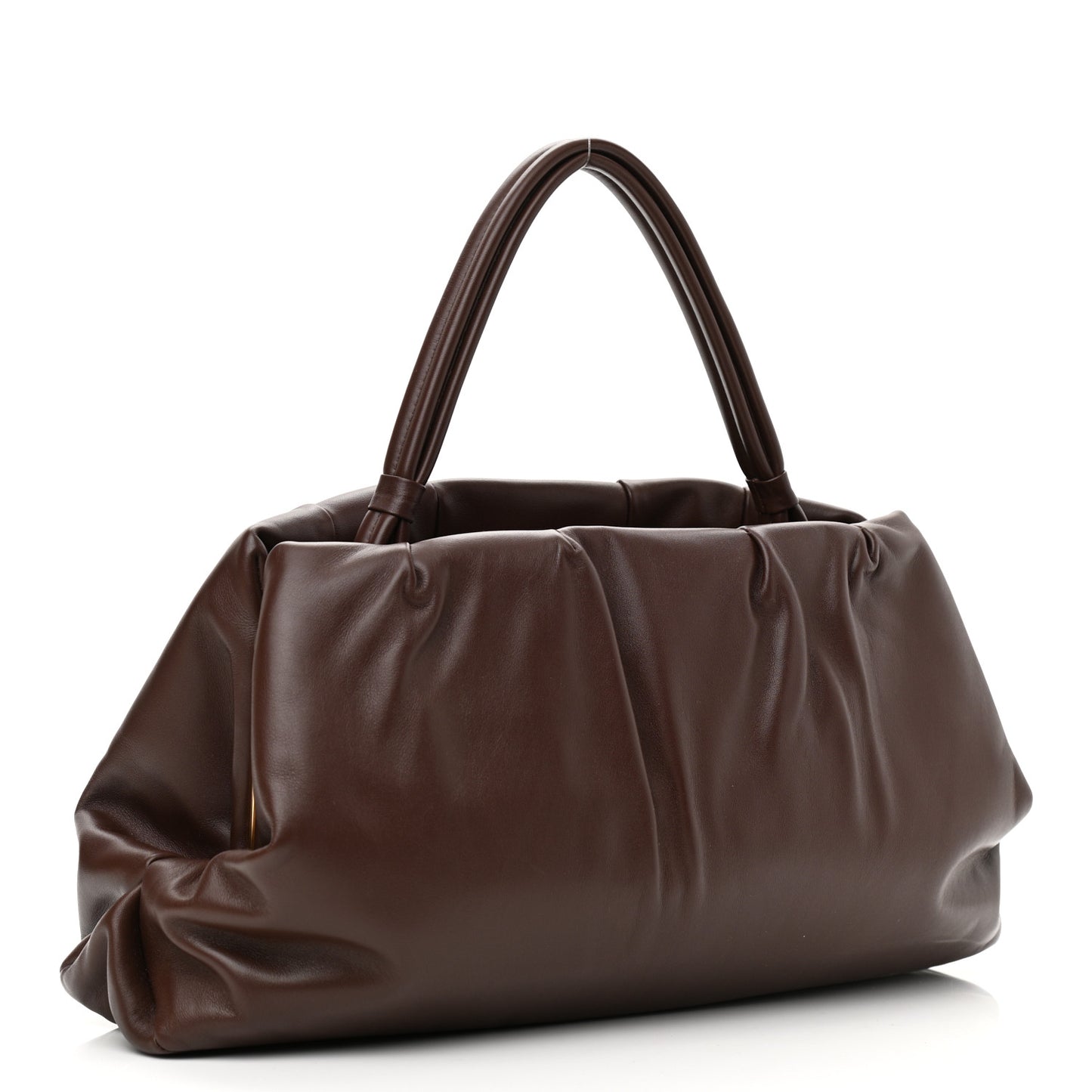 Calfskin Medium Purse Bag Dark Brown