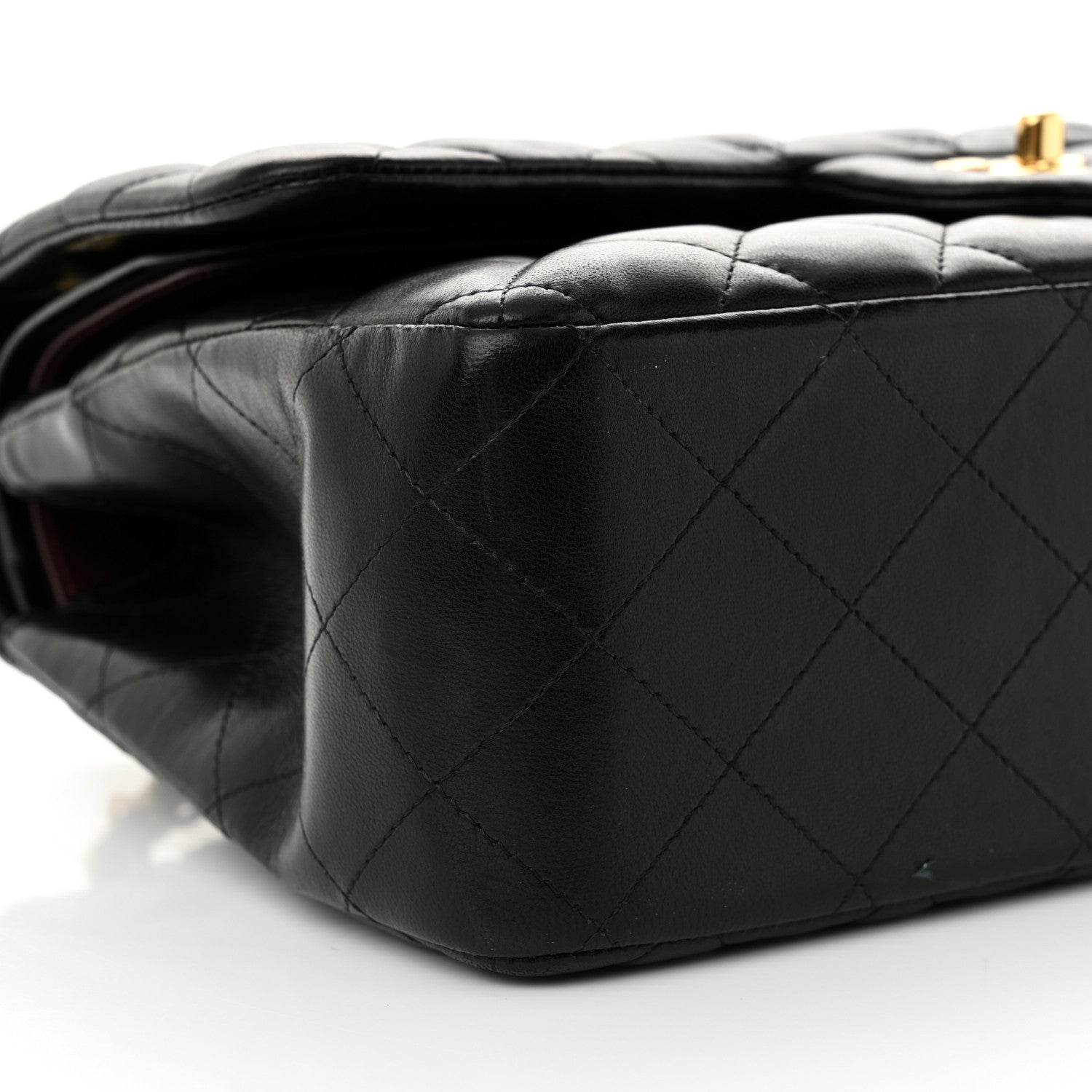 Chanel Lambskin Quilted Jumbo Double Flap Black 9 of 13