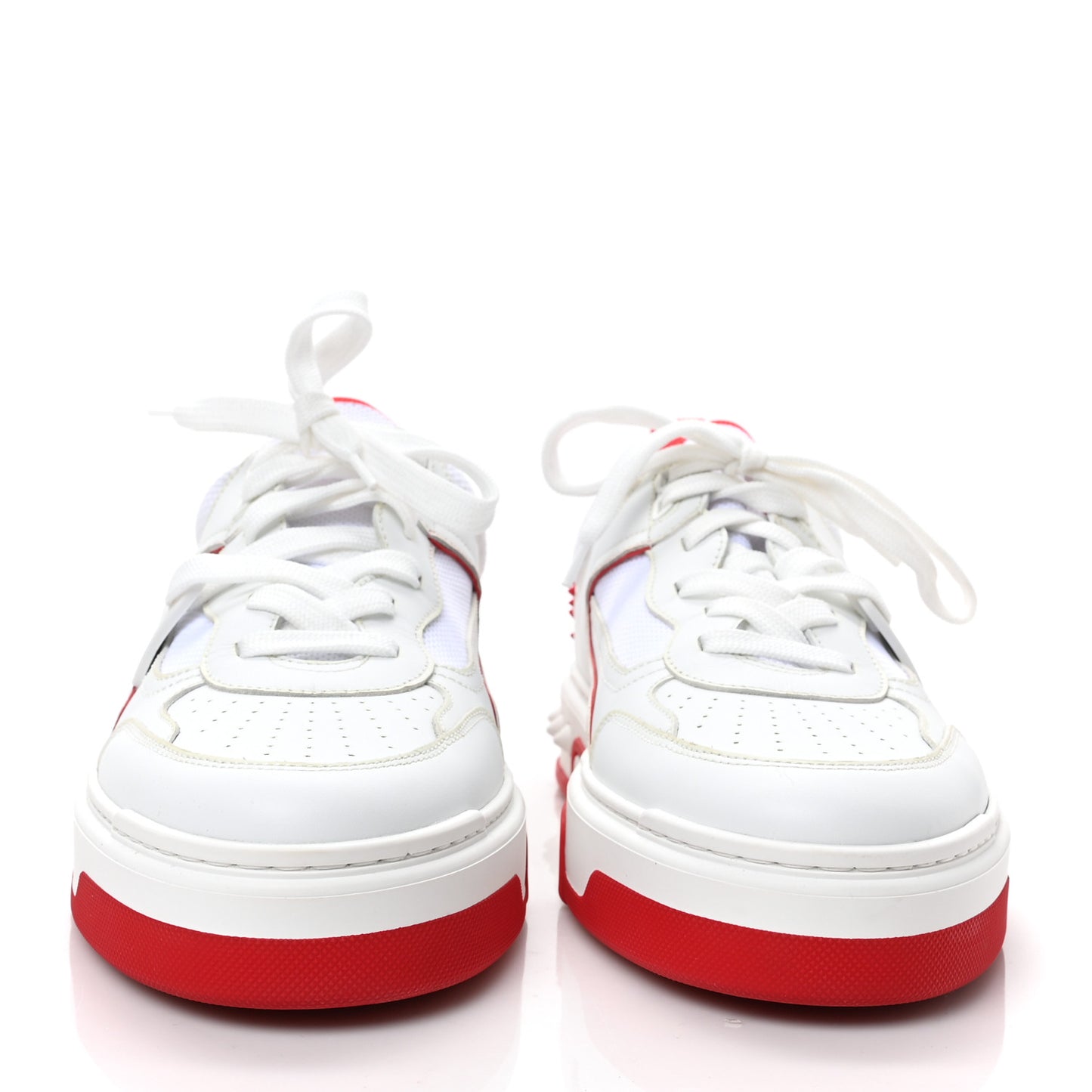 Calfskin Suede Nappa Mens Astroloubi Basketball Sneakers 42.5 White Red