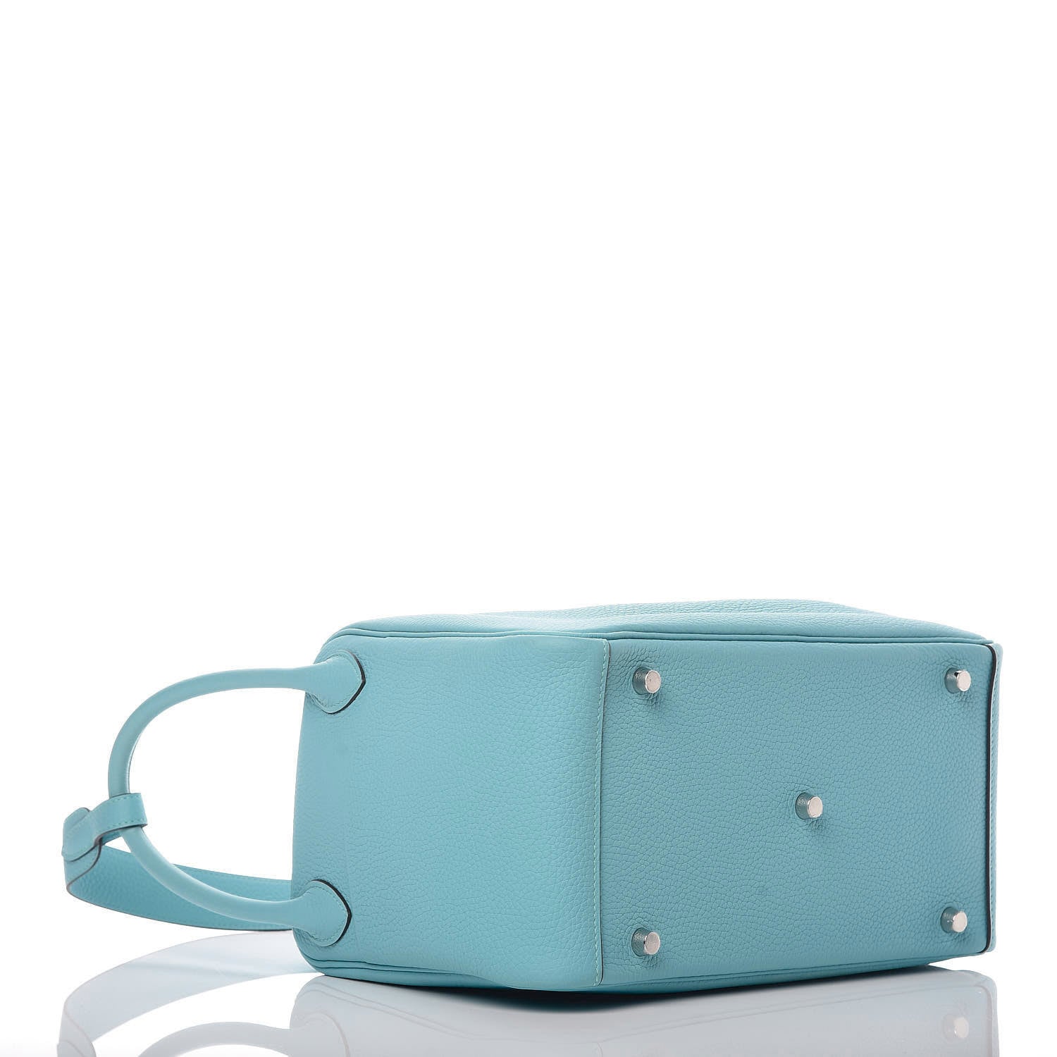 Hermes Taurillon Clemence Lindy 30 Bleu Atoll 4 of 11