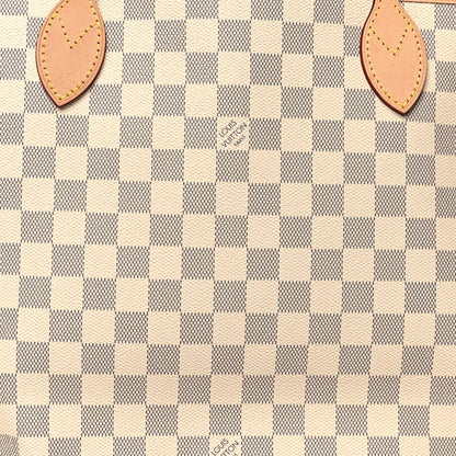Louis Vuitton Damier Azur Neo Neverfull MM Rose Ballerine 9 of 12